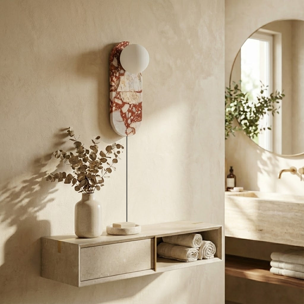 Brunello Plug-in Red Wall Lamp