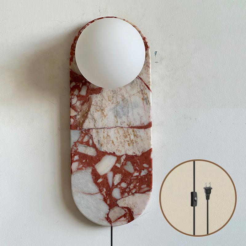 Brunello Plug-in Red Wall Lamp