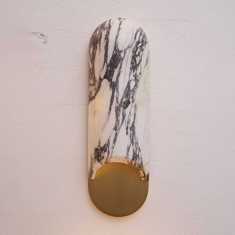 Quadrino Travertine Marble Onyx Wall Lamp
