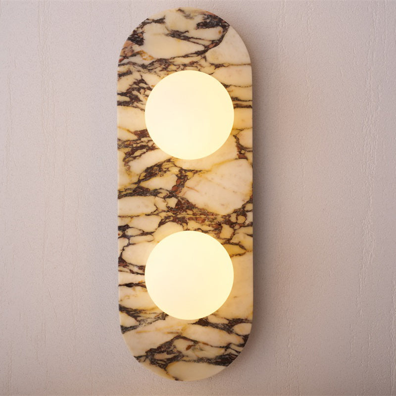 Quadrino Travertine Marble Onyx Wall Lamp