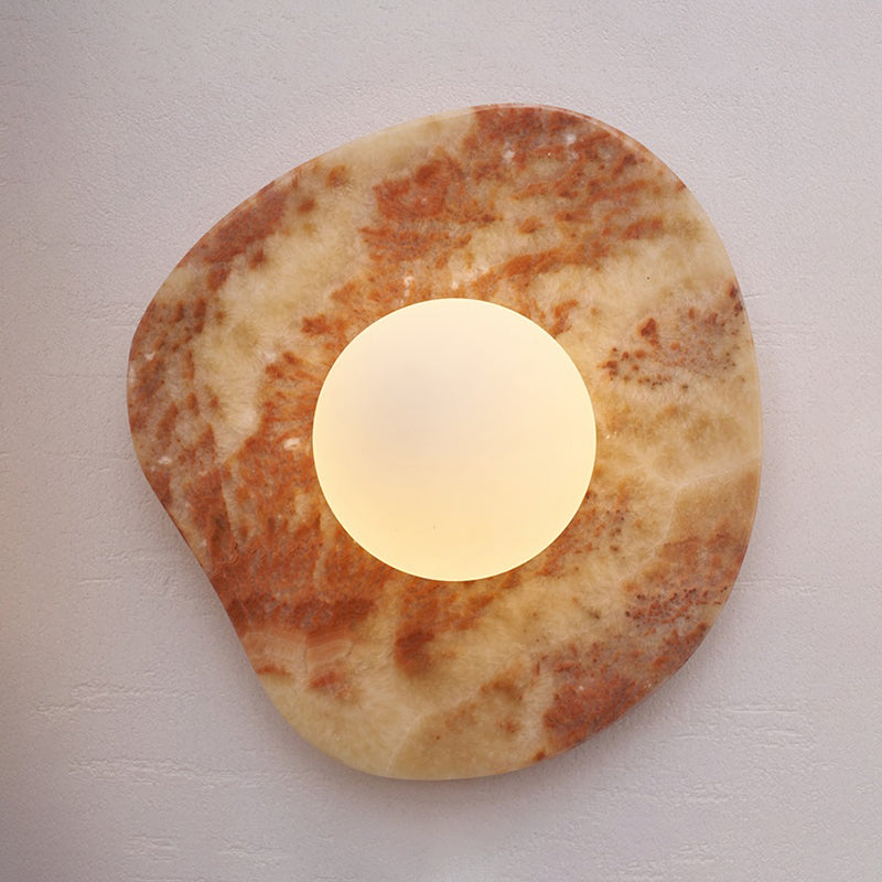 Quadrino Travertine Marble Onyx Wall Lamp