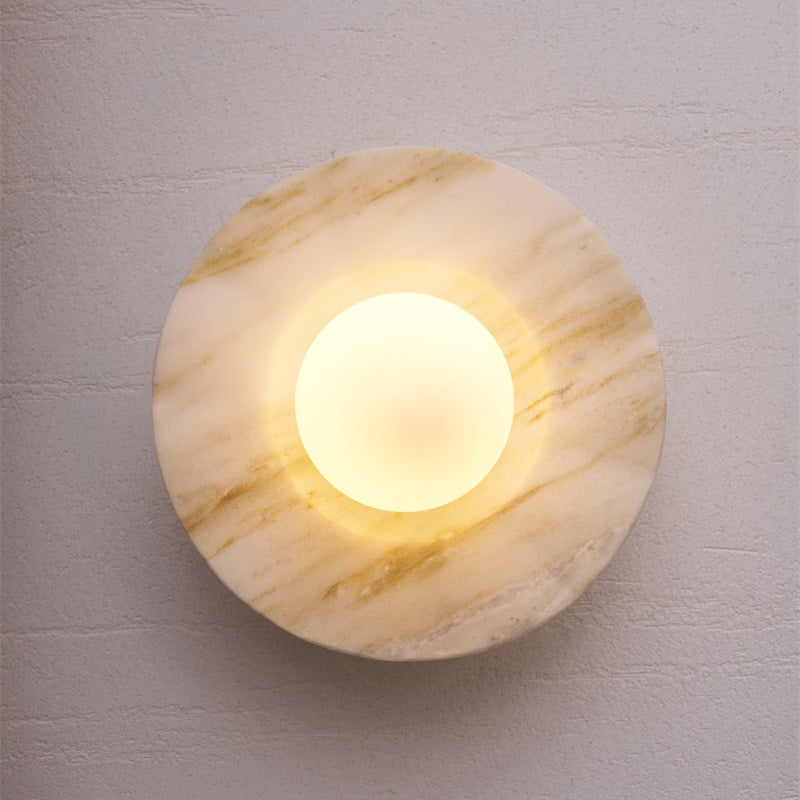 Quadrino Travertine Marble Onyx Wall Lamp
