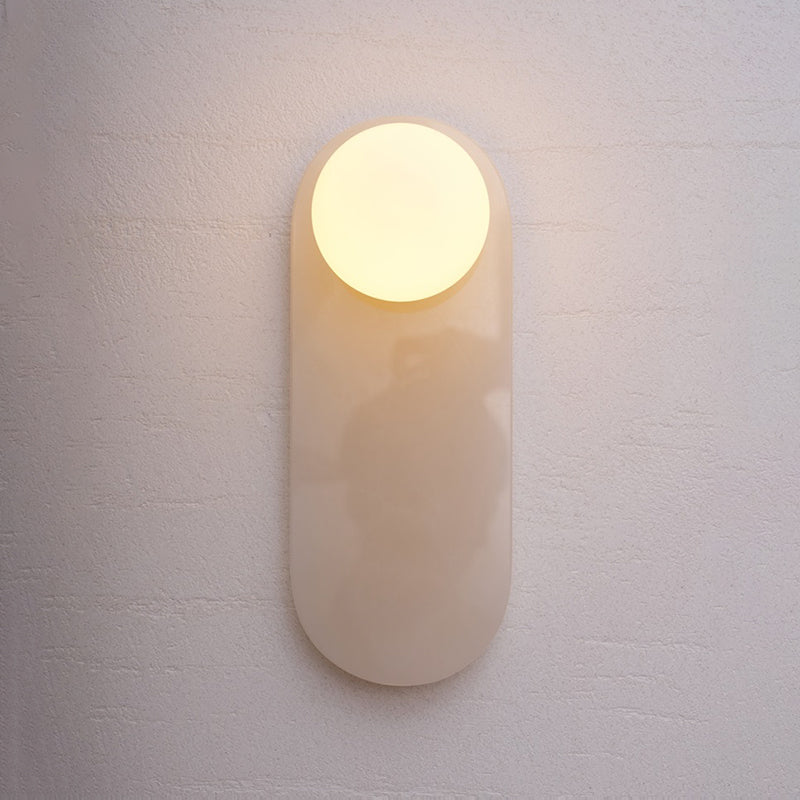 Quadrino Travertine Marble Onyx Wall Lamp
