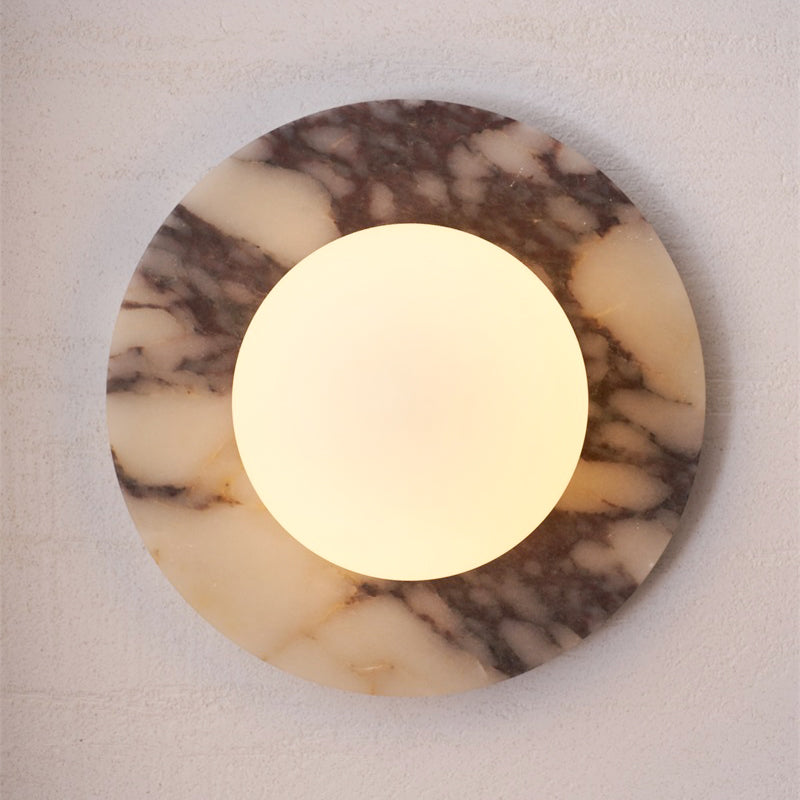 Quadrino Travertine Marble Onyx Wall Lamp