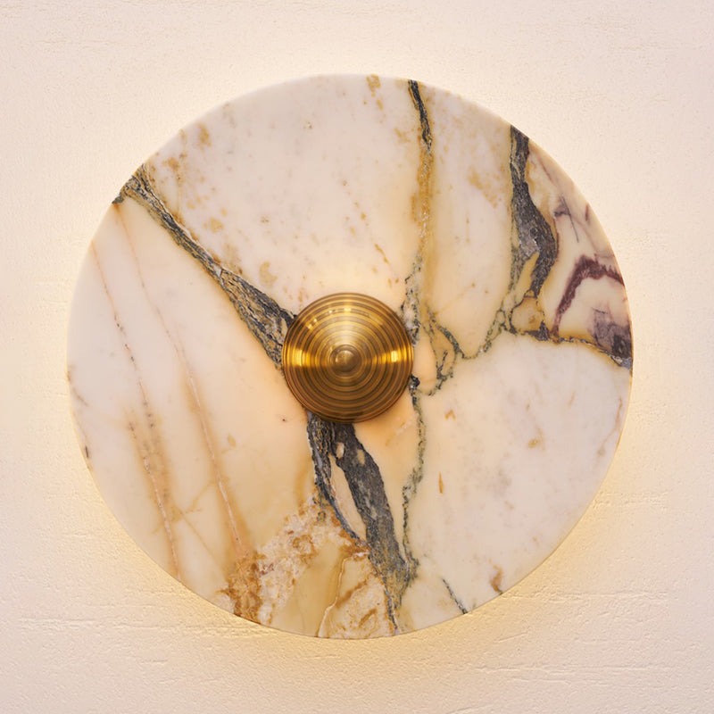 Quadrino Travertine Marble Onyx Wall Lamp