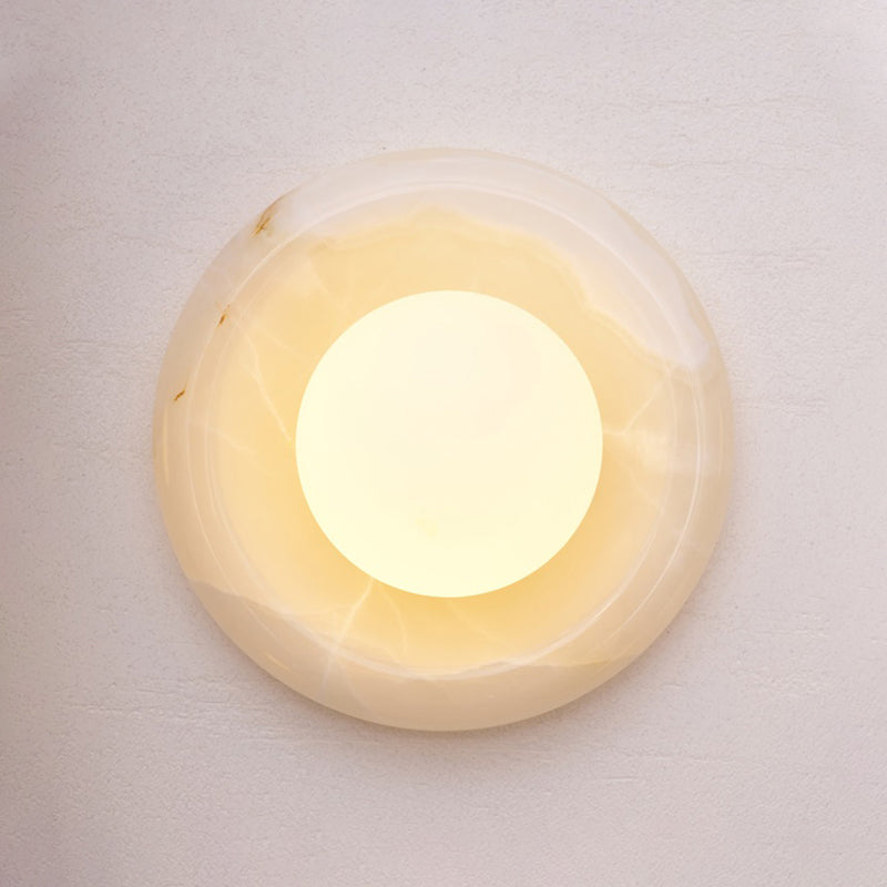 Quadrino Travertine Marble Onyx Wall Lamp