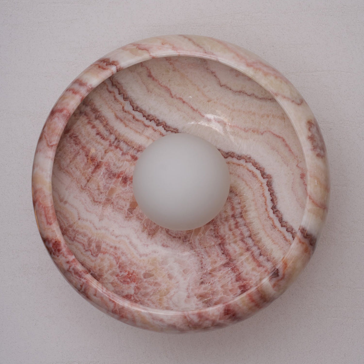 Quadrino Travertine Marble Onyx Wall Lamp