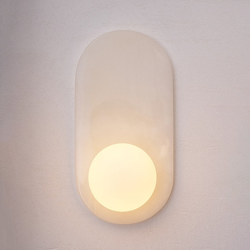 Quadrino Travertine Marble Onyx Wall Lamp