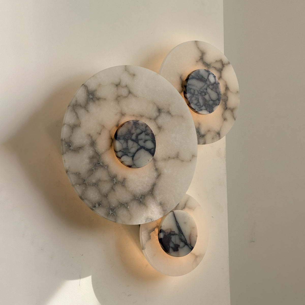 Lanterna Alabaster Combination Wall Lamp