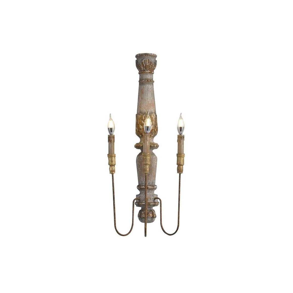 Palvana Candle Wood Wall Lamp