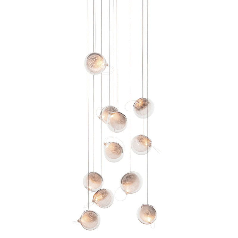 Fermo Cluster Glass Chandelier