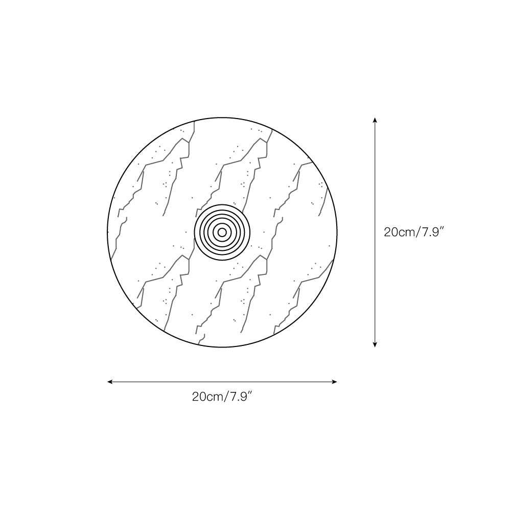 Ulmena Onyx Round Wall Lamp