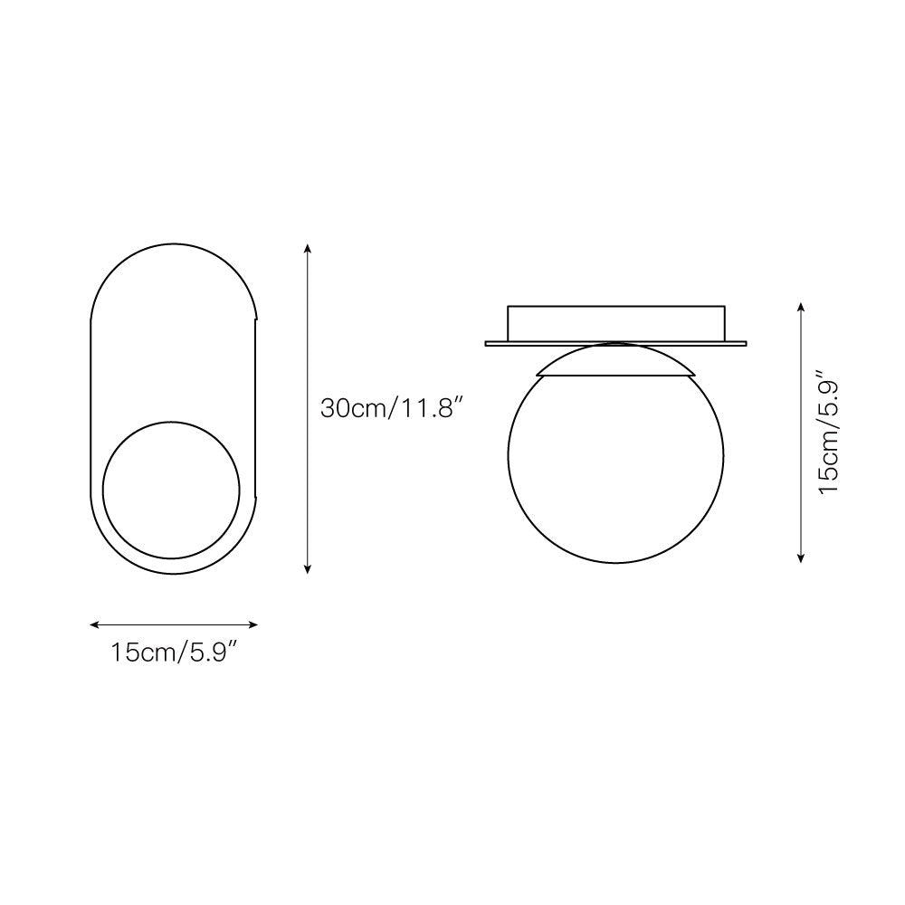 Malveno Arch Onyx Wall Lamp