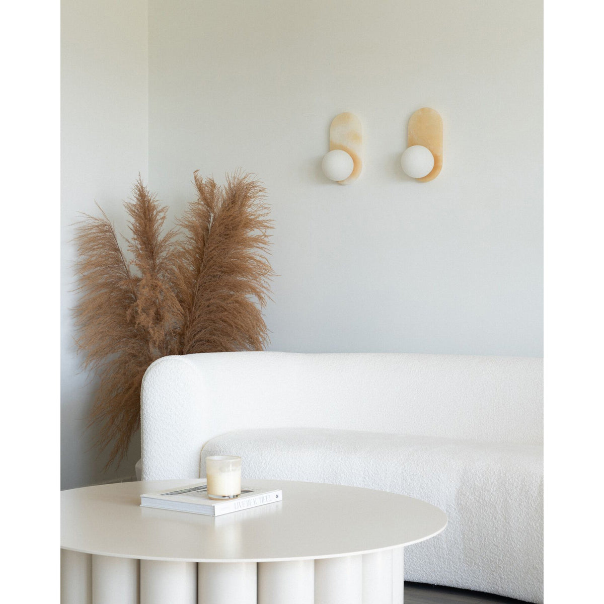 Malveno Arch Onyx Wall Lamp