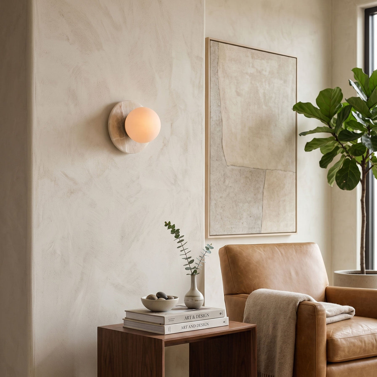 Tiveto Onyx Krema Wall Lamp