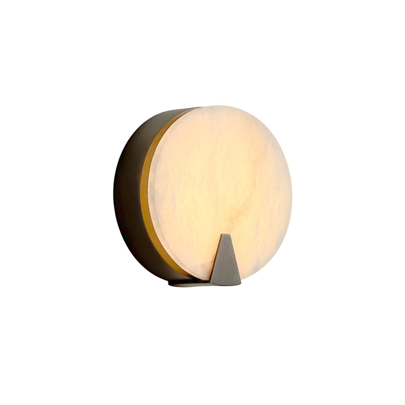 Vieste Round Alabaster Sconce