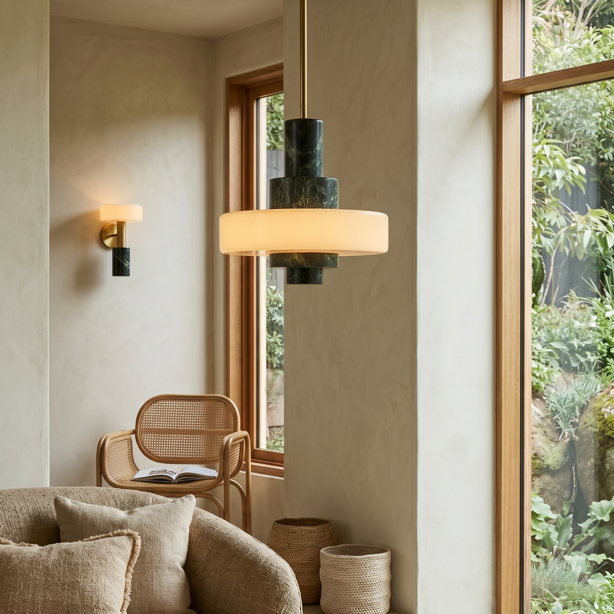 Vignena Marble Green Pendant Lamp
