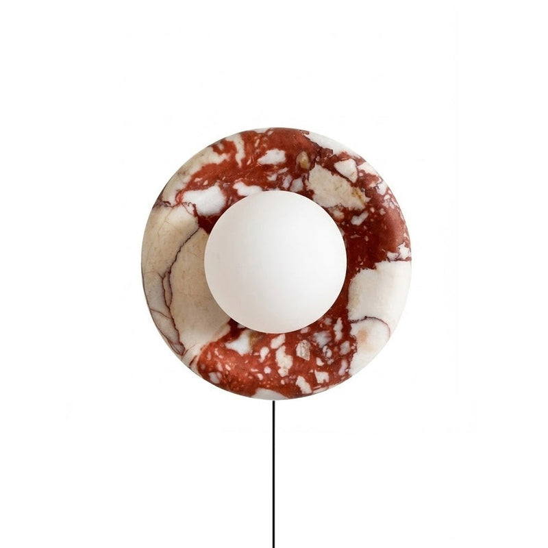 Gelso Marble Red Plug-in Sconce