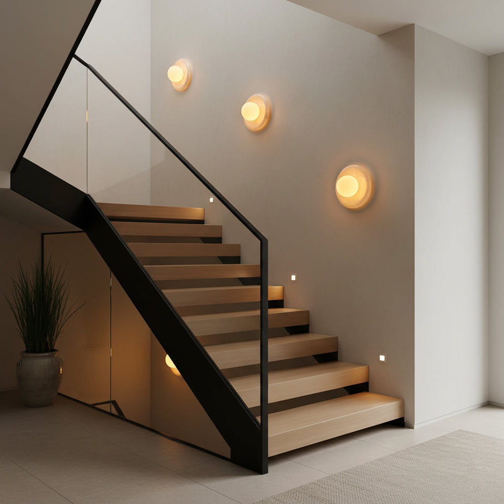 Gelso Onyx White Sconce