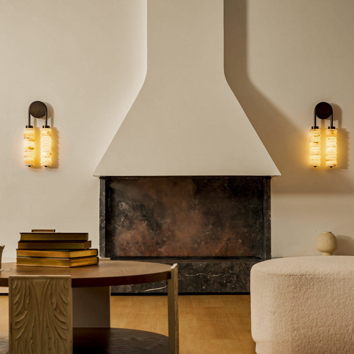 Ludovico Alabaster Double Wall Lamp
