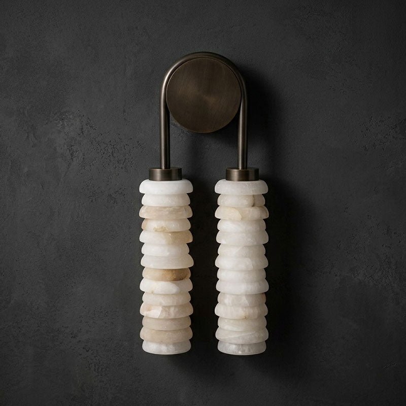 Ludovico Alabaster Double Wall Lamp