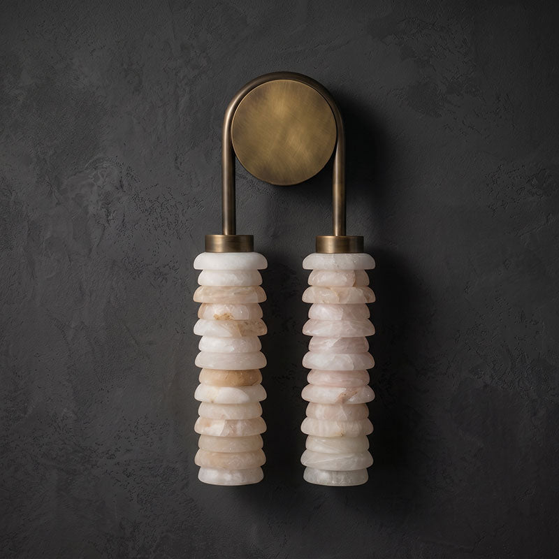 Ludovico Alabaster Double Wall Lamp