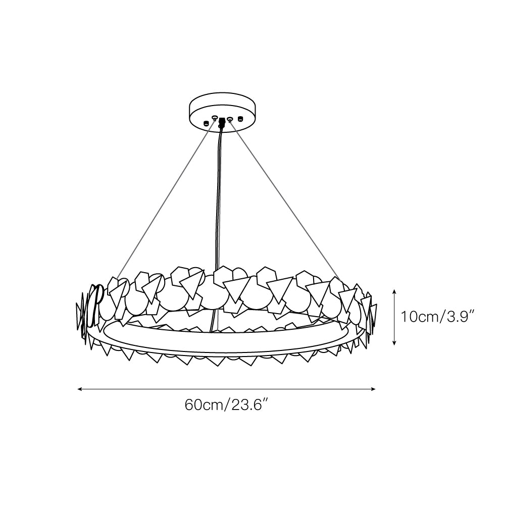 Orlesco Halo Chandelier