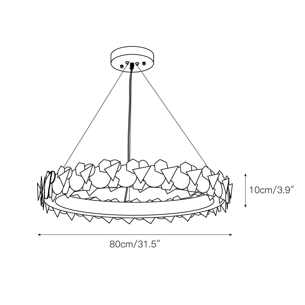 Orlesco Halo Chandelier