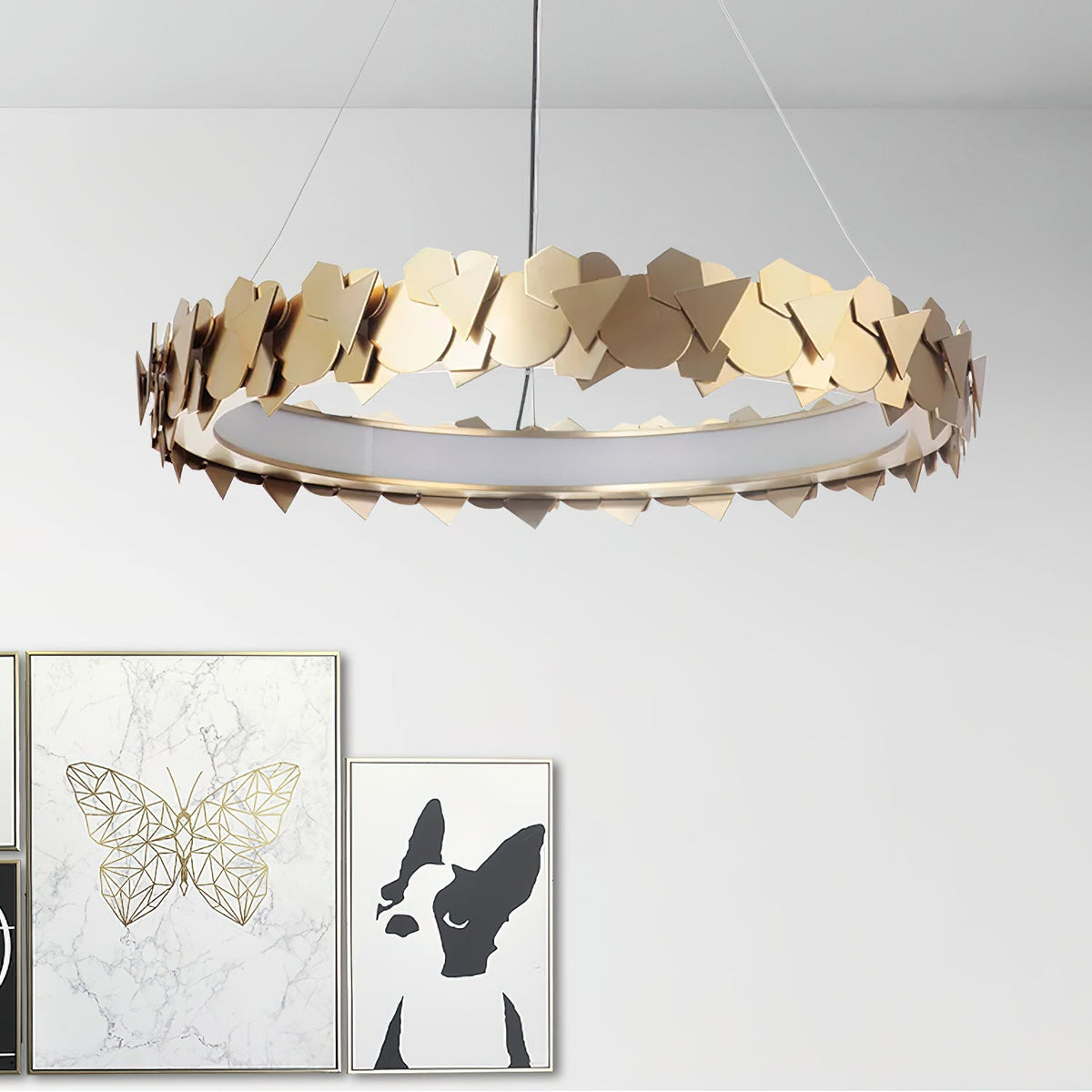 Orlesco Halo Chandelier