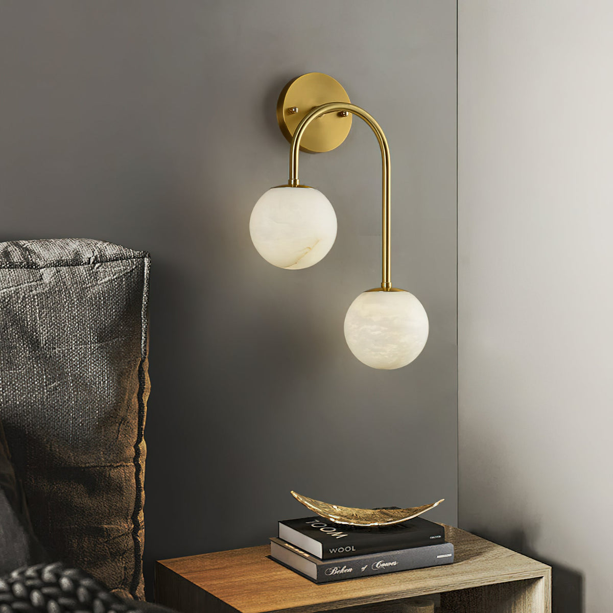 Brevello Alabaster Wall Lamp