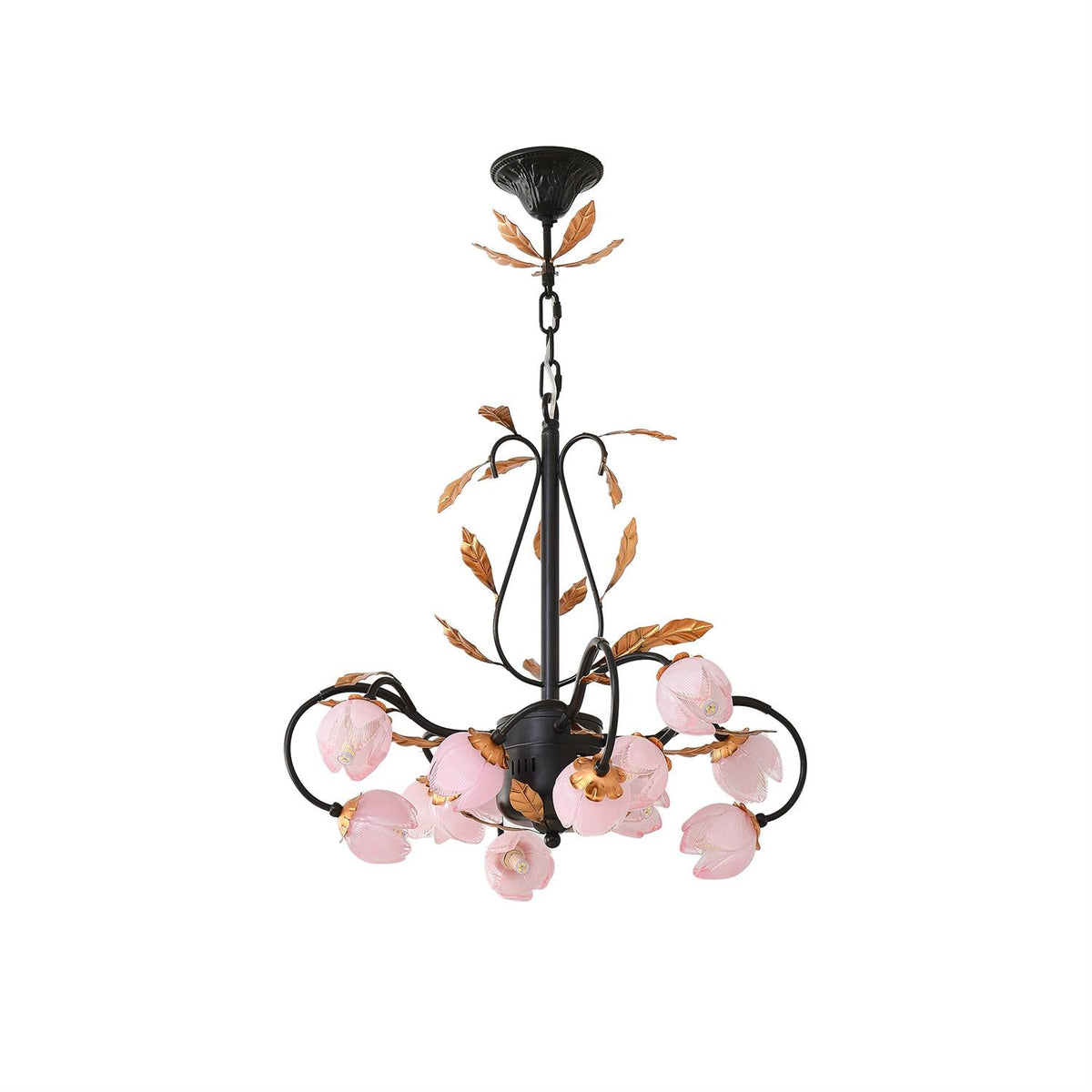 Funaro Tulip Pink Chandelier