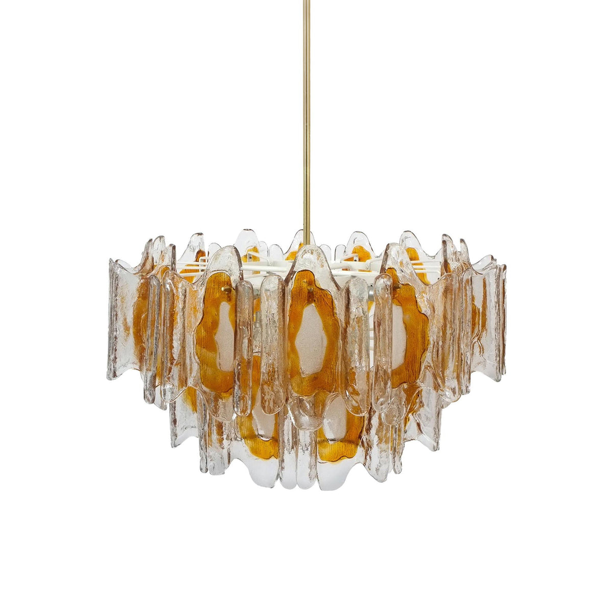 Pratetta Amber Glass Chandelier