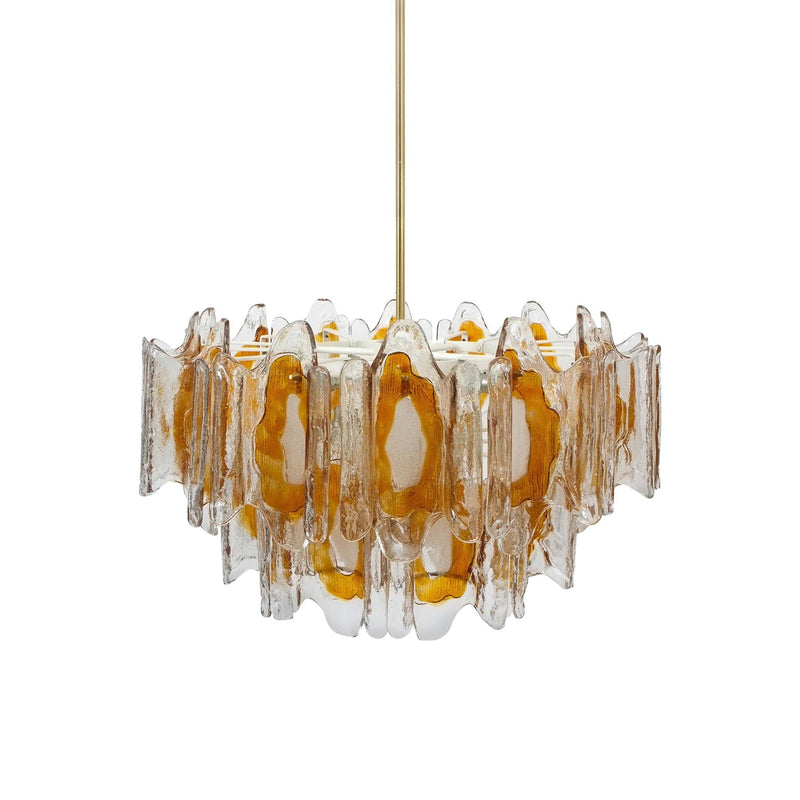 Pratetta Amber Glass Chandelier