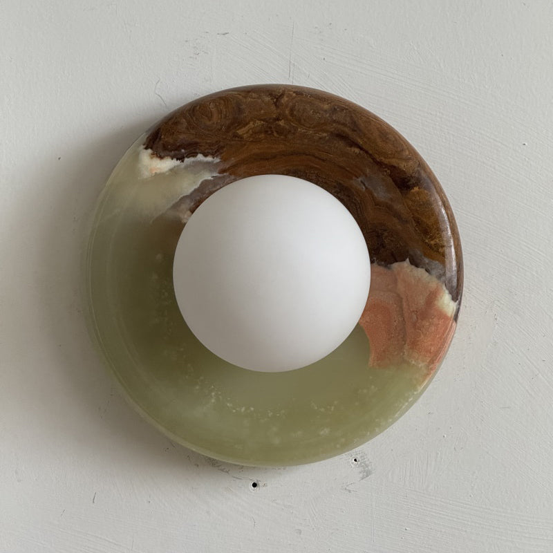Gelso Cyan Onyx Sconce
