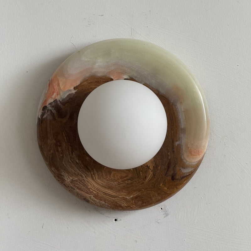 Gelso Cyan Onyx Sconce