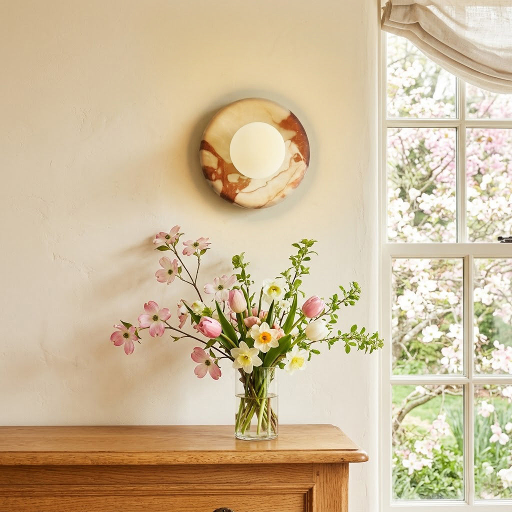Gelso Marble Red Sconce
