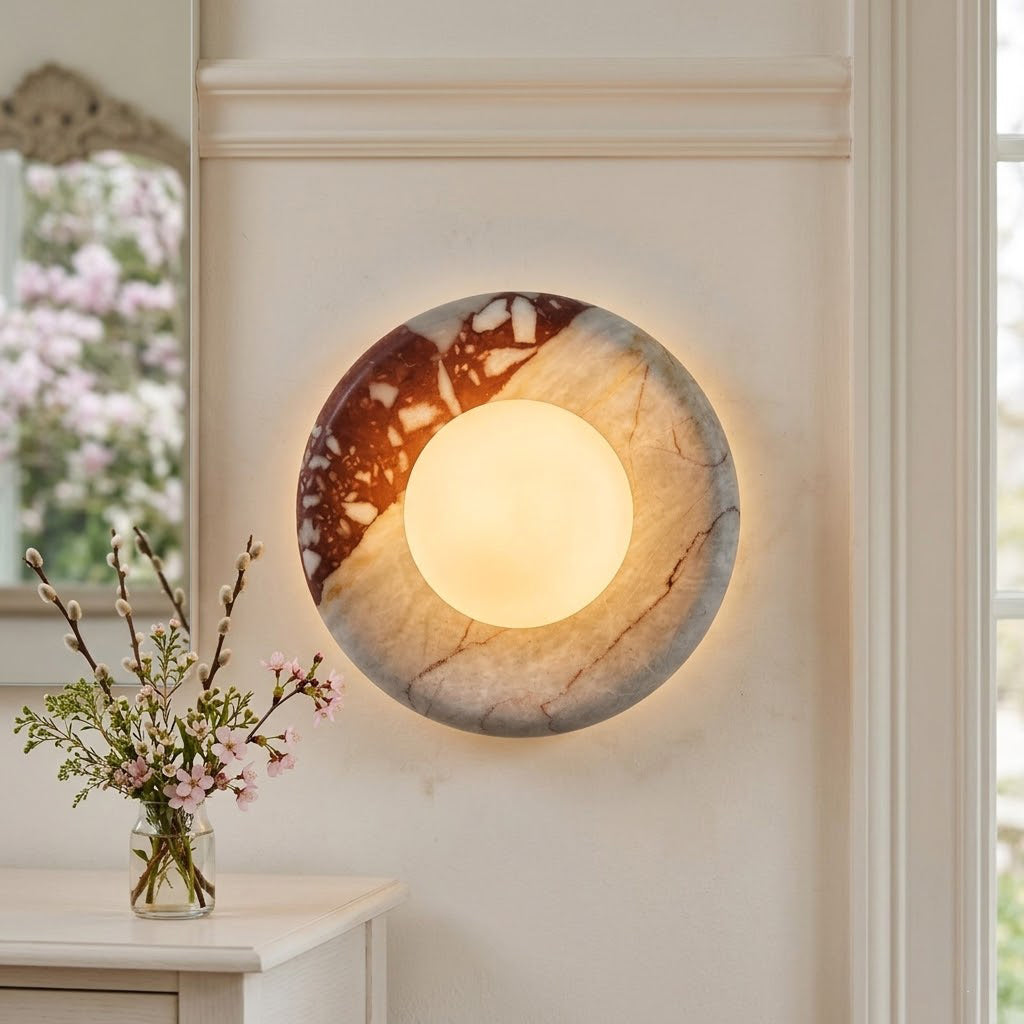 Gelso Marble Red Sconce