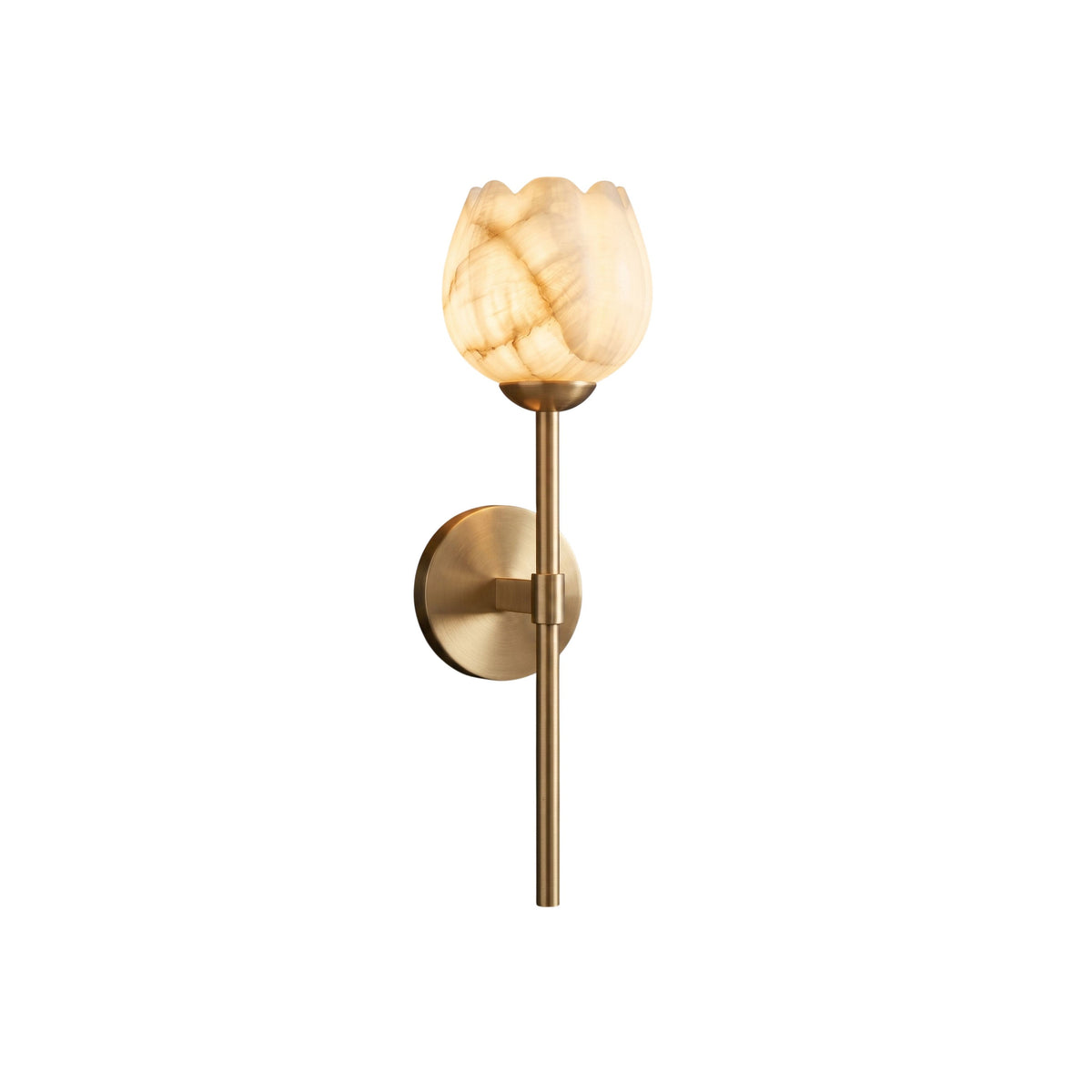 Sarzana Alabaster Lotus Wall Sconce