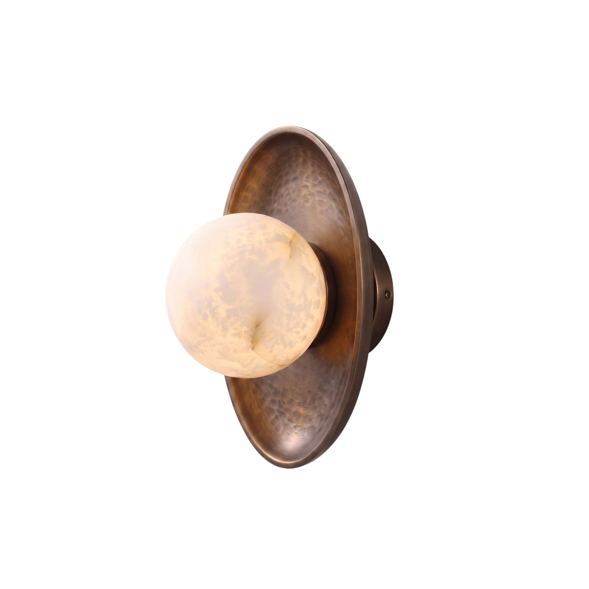 Oreste Disc Alabaster Wall Sconce