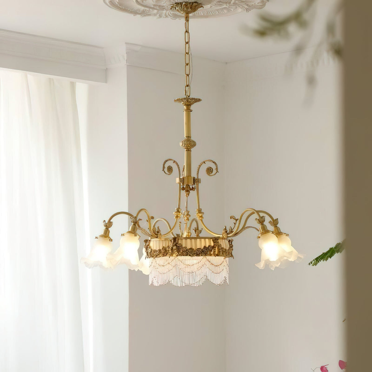 Arena Fringed Chandelier