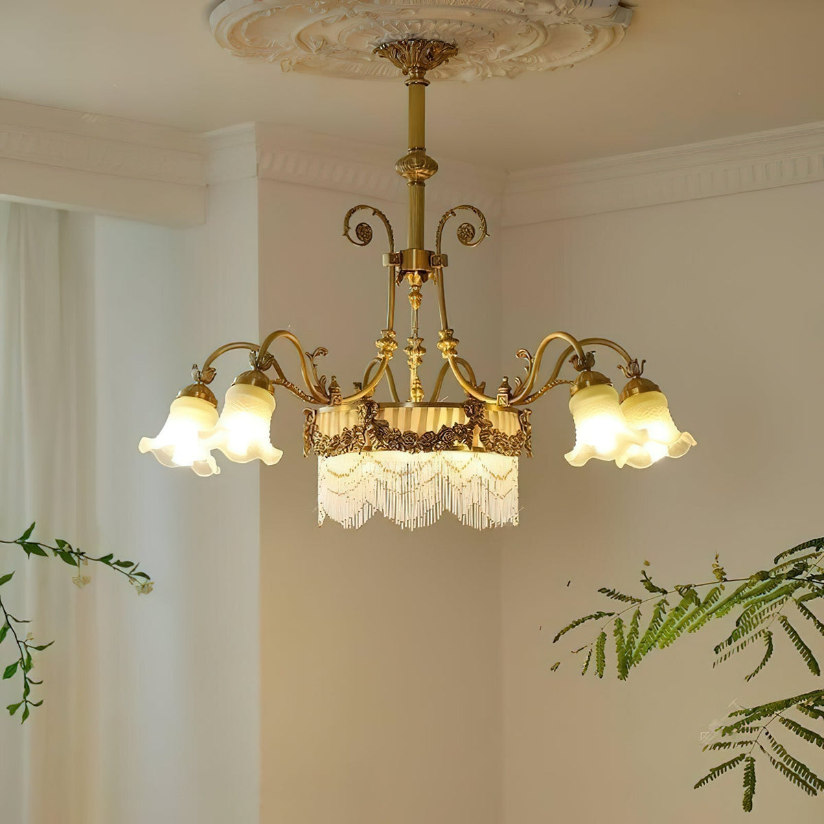 Arena Fringed Chandelier