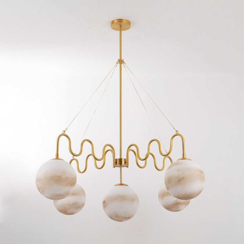 Anselmo Glass Balanced Chandelier