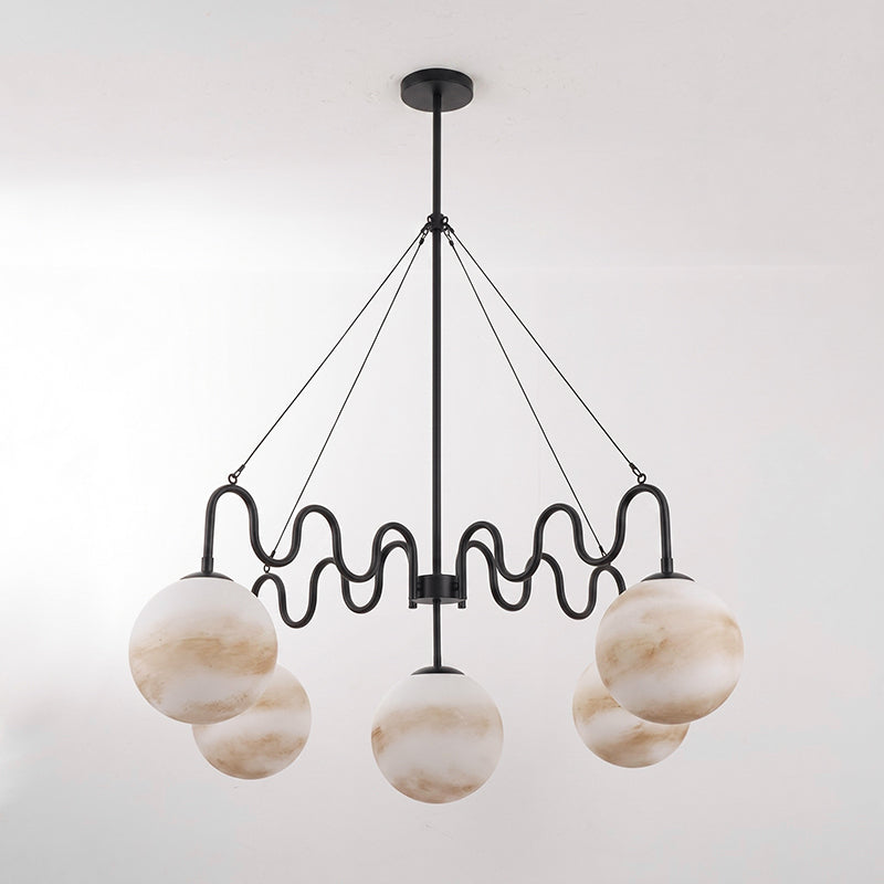 Anselmo Glass Balanced Chandelier