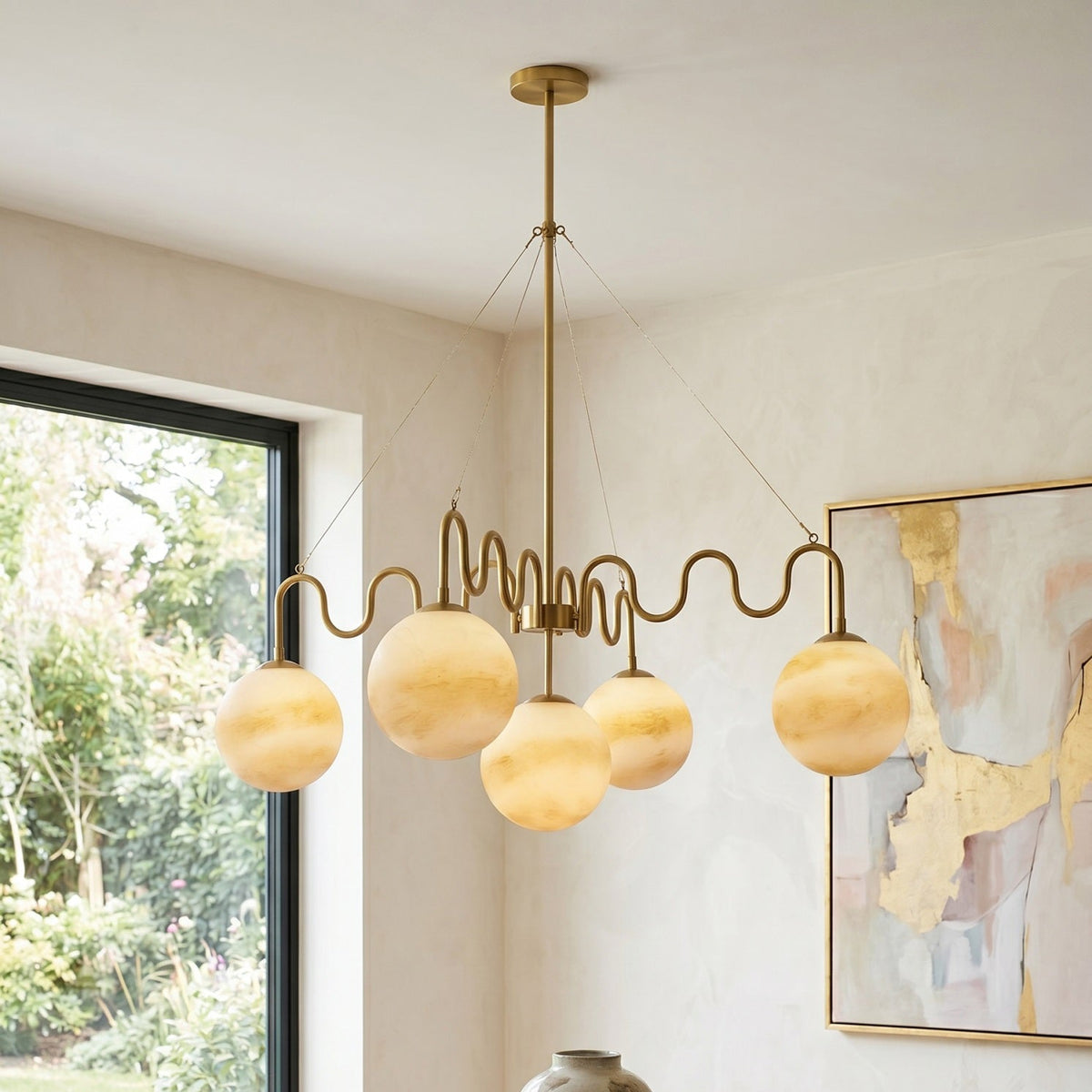 Anselmo Glass Balanced Chandelier