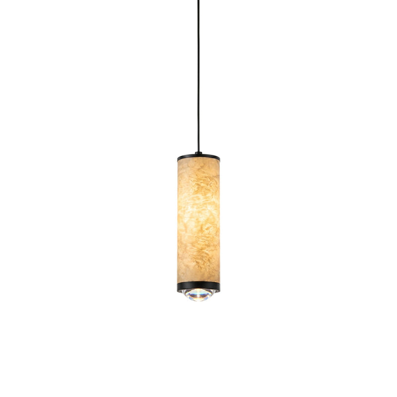 Felce Alabaster Cylindrical Pendant Lamp