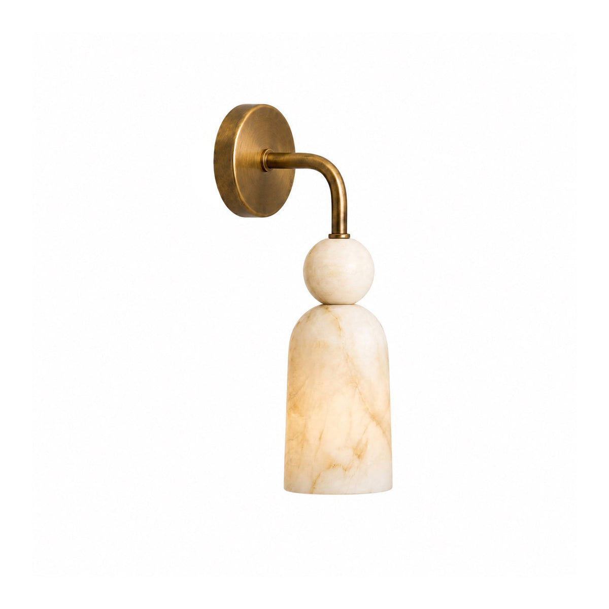 Silvano Alabaster Arc Wall Sconce