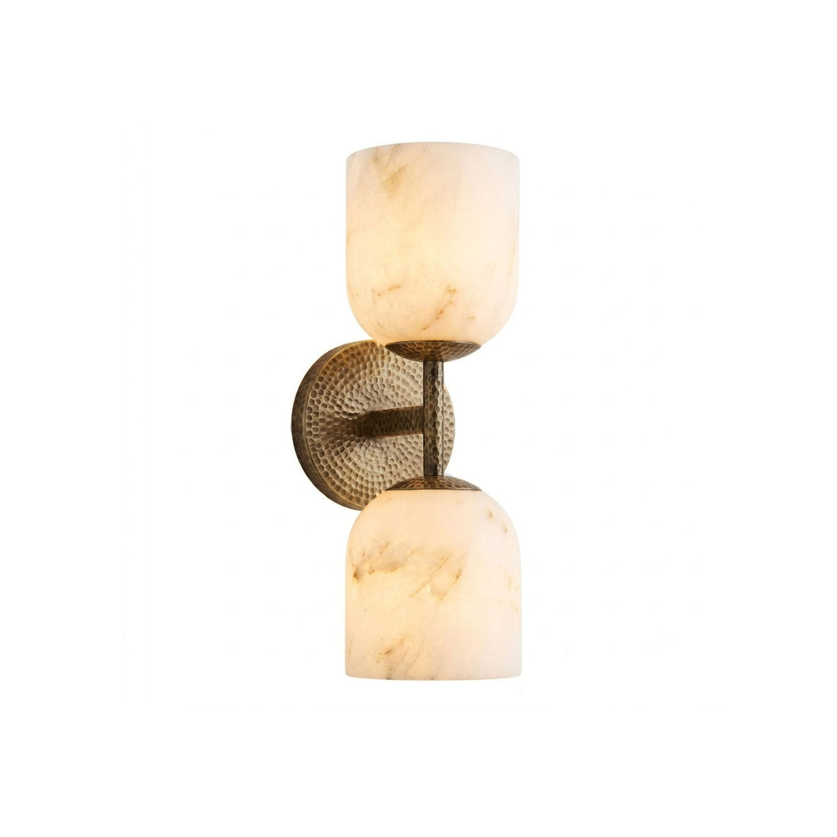 Quercia Alabaster Hammered Wall Sconce