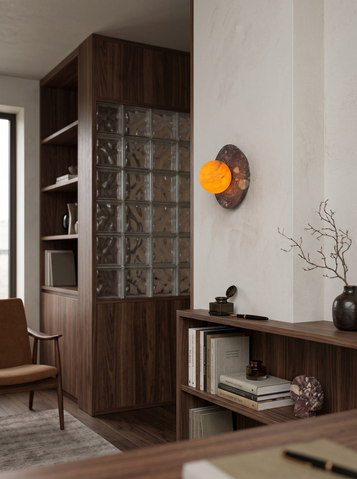 Marsala Stone Wall Sconce