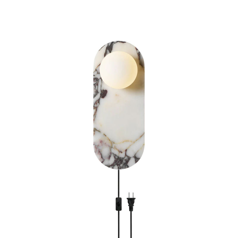 Rodolfo Plug-in Marble Wall Sconce