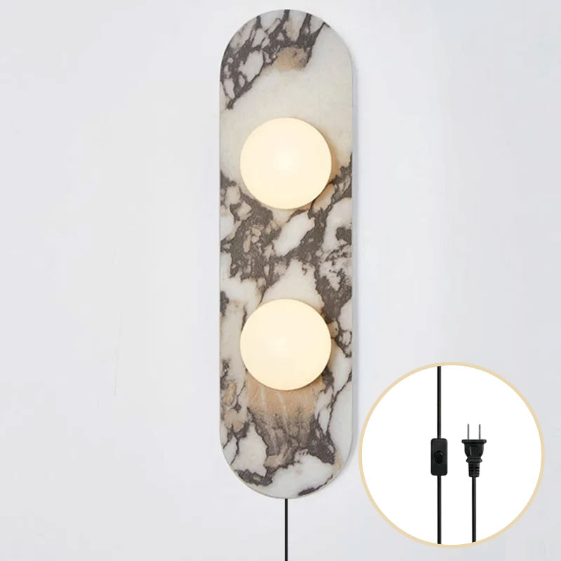Rodolfo Plug-in Marble Wall Sconce